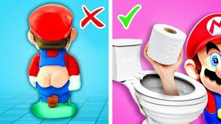 ¡TRUCOS Y GADGETS PARA INODORO DE SUPER MARIO! | ¡Momentos Divertidos, Gadgets Virales Para El Baño!