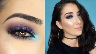 Purple and Teal Smokey Eye Makeup Tutorial