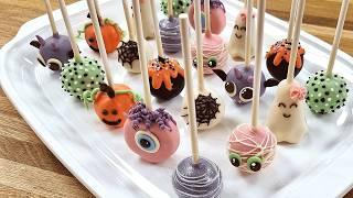 Halloween Cake Pops SIMPLE Decorations Recipe