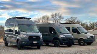 Mercedes Sprinter vs Ford Transit vs Ram Promaster - A Brief Comparison For Conversion Van Platfrom