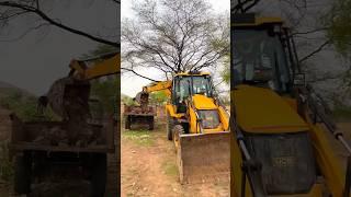 Stone Loading in Trolley | Backhoe #shorts #tractor #jcb