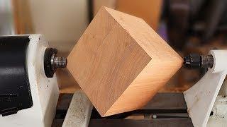 Wood Turning a Cube (Fast Version)