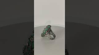 Эксклюзив, кольцо с Хризопразом +79932806357 Наталья #серебро #jewelry  #ювелирныеизделия #камень