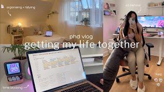 student vlog ️ getting my life together, tech refresh, time blocking + tidying up 