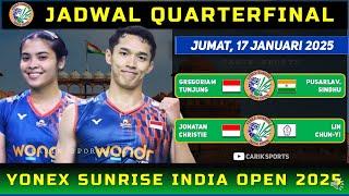 Jadwal Perempatfinal India Open 2025 Hari Ini : Jorji Vs Sindhu - Jojo Vs Taipei #indiaopen2025