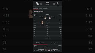 Kansas City Royals VS Tampa Bay Rays Free MLB Betting Info 6/24/25