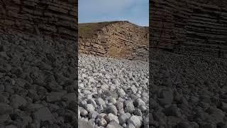 Exploring Nash Point #wales on a windy day, #fossils were found #shorts