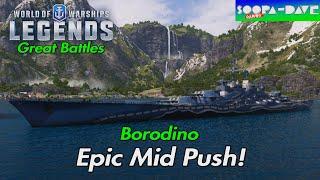 Epic Mid Push Borodino World Of Warships Legends