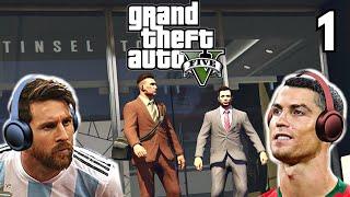 Messi & Ronaldo play GTA  - Robbing Maguire's bank!