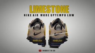 LIMESTONE 2023 THE AMBUSH BRAND x Nike Air More Uptempo Low DETAILED LOOK AND RELEASE DATE