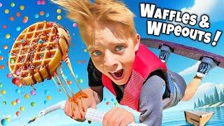 Waffles...AND WIPEOUTS? Kids Wakeboard and Dessert Adventure in Myrtle Beach!