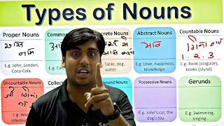 NOUN चाट लो | Noun All Concept & Rules | Noun English Grammar for All Competitive Exams