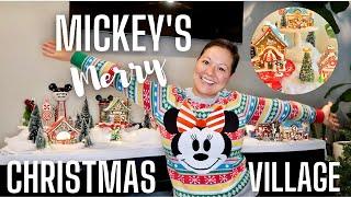 MICKEY'S MERRY CHRISTMAS VILLAGE | DECORATE WITH ME | DISNEY CHRISTMAS DECOR