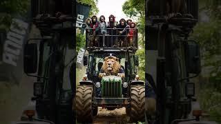 Lion Caught All viral monkey vloggers #vlog #monkey #lion #caught