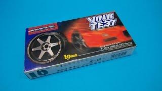 Aoshima 1/24 Volk Racing TE37 19" Wheels Unboxing and Review