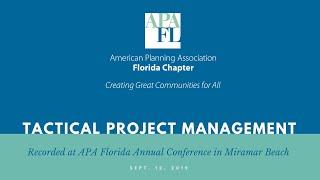 Tactical Project Management | 2019 Florida Planning Conference