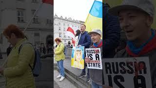 Everyday protest in Krakow, Poland #standwithUkraine