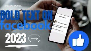 how to bold text on facebook