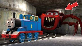 Big & Small Lightning McQueen Vs Thomas The Tank Engine in Garry's Mod