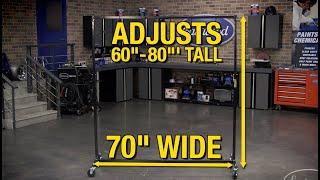 Portable Paint Rack - Hang Hoods, Doors, Wheels & More for Painting & Powder Coating - Eastwood