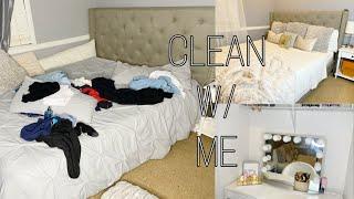 CLEAN W/ ME | HOW I MADE MY CAL KING BED FIT SMALL ROOM