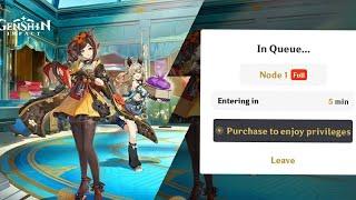 GENSHIN CLOUD IN QUEUE NODE 1 FULL OPPO A3S 2024