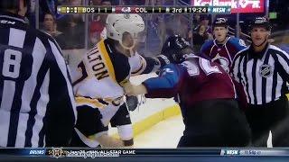 Dougie Hamilton vs Gabriel Landeskog Jan 21, 2015