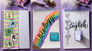 Top 5 Front Page Makeover Ideas! ️ | DIY Notebook Cover | NhuanDaoCalligraphy