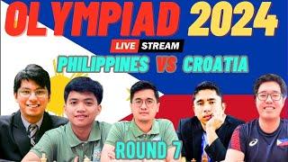 MAGANDANG LABAN ITO! DIKIT DIKIT LANG RATING PHILIPPINES VS CROATIA!  World Chess Olympiad 2024 R7