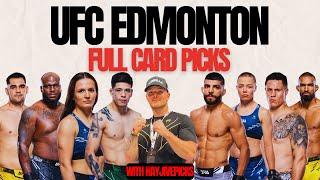 UFC Edmonton Moreno vs. Albazi Full Card OFFICIAL PICKS