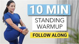 10-Minute Standing Warm-Up Exercises | WARM UP FOR AT HOME WORKOUTS (Full Body) | GymNought Fitness