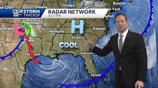 Frost possible to start Monday...a look at forecast temperatures