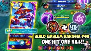 BUILD & EMBLEM YSS PALING SAKIT META SEKARANG SEPERTI TOP GLOBAL YSS NEW BUILD EMBLEM YSS 2025 MLBB