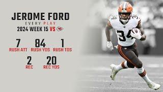 Jerome Ford Week 15 Replay: Every Run, Target, and Catch vs Kansas City Chiefs