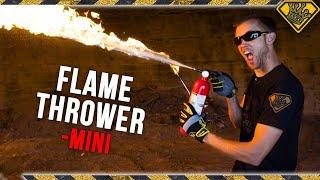 How to Build a Mini Flamethrower! TKOR Makes The Best DIY Flamethrower Using A Fire Extinguisher!