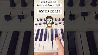SQUID GAME 2 - Red Light Green Light - Piano #easy #piano #pianotutorial #pianolessons #squidgame2