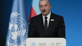 Aliyev dá início à COP29 com críticas ao Ocidente