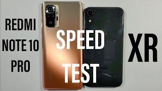 Xiaomi Redmi Note 10 Pro vs Iphone XR Speed Test