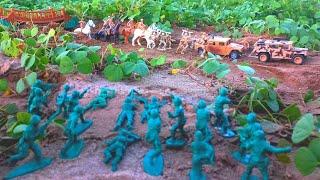 Army Men:Tan Army Takedown! Green Army Fights Back in Intense Rescue Mission #stopmotion