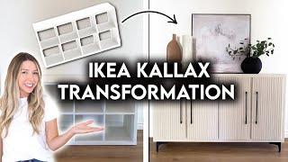 DIY IKEA HACK KALLAX TRANSFORMATION | FLUTED SIDEBOARD