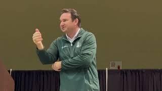 Jonathan Smith | Michigan State football coach | 2024 MHSFCA Clinic