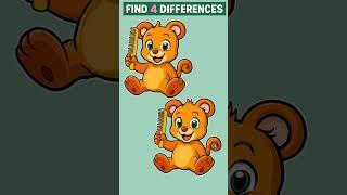 Test Your Eyes! Find 4 Differences Challenge!
