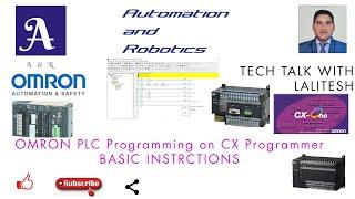 NO AND NC INSTRUCTIONS IN OMRON PLC (CX PROGRAMMER)