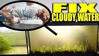 HOW TO FIX CLOUDY AQUARIUM WATER -  DIY fish tank WATER POLISHER - THE KING OF DIY