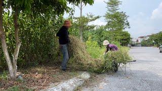 People in the area were very happy to see us helping clean up, mow the lawn and collect trash.