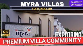 Myra Villas in Pati Kollur : Premium Villa community from Siva Sai Infra || Hyderabad Villas