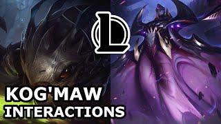 Kog'Maw Interactions with Other Champions | CREATURE OF THE VOID | League of Legends Quotes