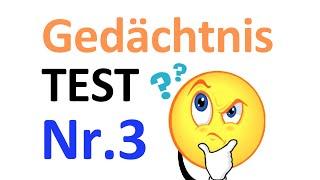 Noch schwerer!! Wie gut ist dein Gedächtnis? (Test mit Antworten Nr.3)