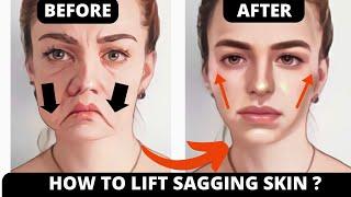 Tighten Saggy Skin & Saggy Cheeks in 2 Weeks ! No Surgery! Sculpt Your Face Naturally | Lift Jowls
