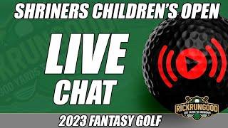 Shriners Children's Open Live Chat | Fantasy, Betting, DFS Q&A, Weather 2023